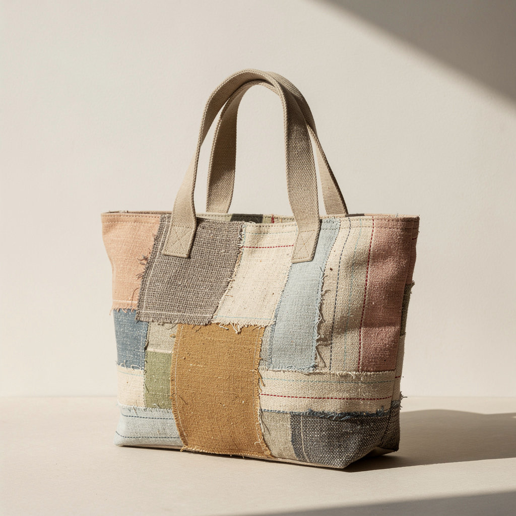 Upcycled Patchwork Tote Bag